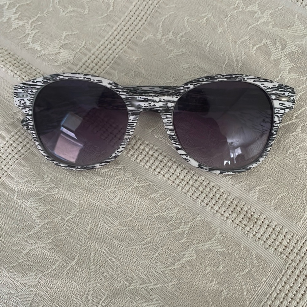 Vintage Black and White Sunglasses